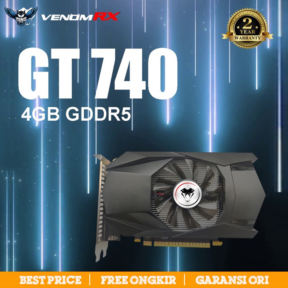 VGA CARD VenomRX GT 740 4GB DDR5 GARANSI 2 THN | venom rx gt740 gddr5