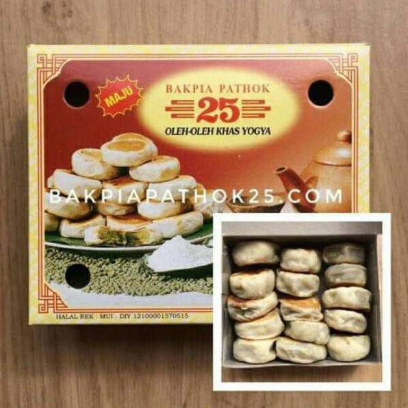 

(*o*) Bakpia Pathok 25 Original Jogja (Kacang Ijo,Keju,Coklat,Nanas,Aneka Rasa isi 15 Fresh Oven Ter