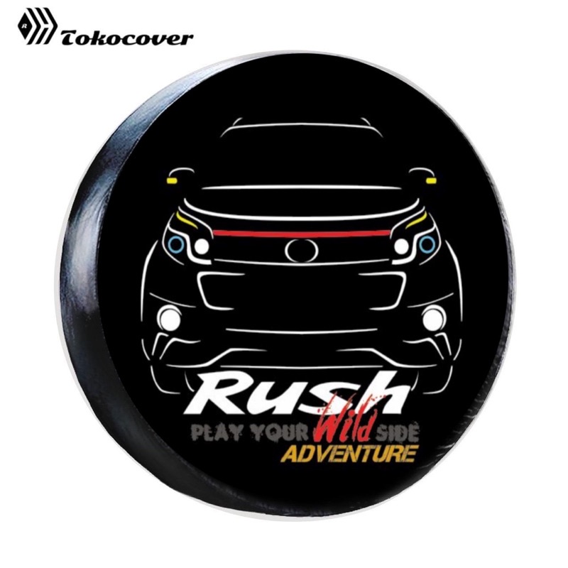 Cover Ban Rush Sarung Ban Serep Mobil Rush Toyota Tutup ban Cadangan