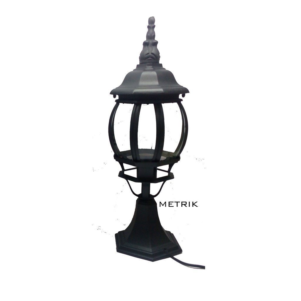 Lampu Pagar Pilar Outdoor/ Lampu Duduk Hias Eropa/ Lampu Pagar Klasik Antik (2114)