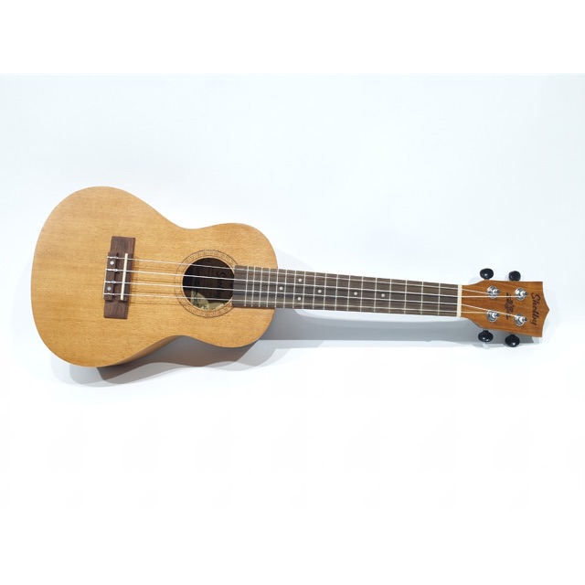 Ukulele Concerto Merk Shelby Tipe SU-23 M STNT Original Ukuran 23 Inc Warna Coklat Tua Ukir Murah