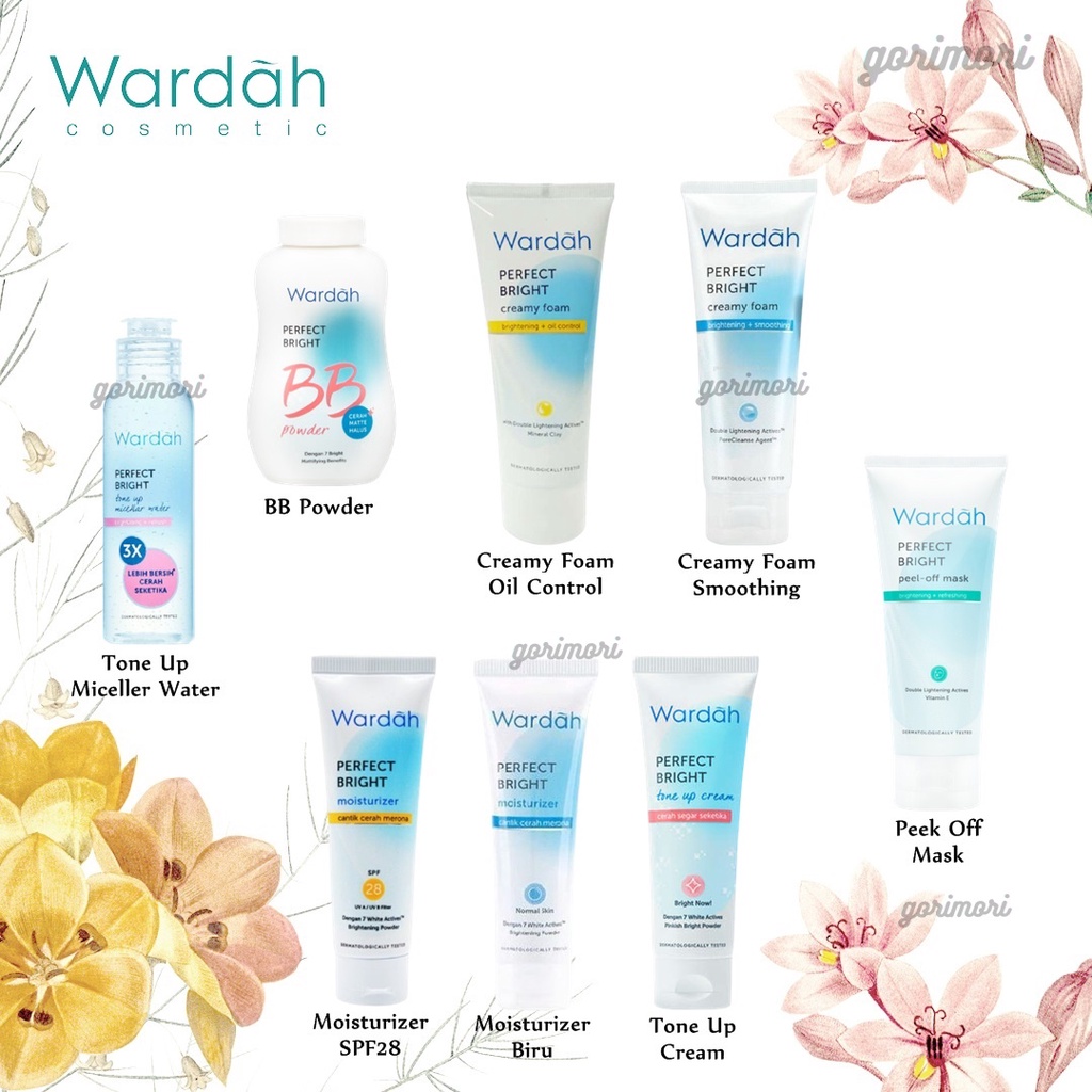 [𝙂𝙊𝙍𝙄𝙈𝙊𝙍𝙄] WARDAH PERFECT BRIGHT SERIES - CREAMY FOAM MOISTURIZER TONE UP
