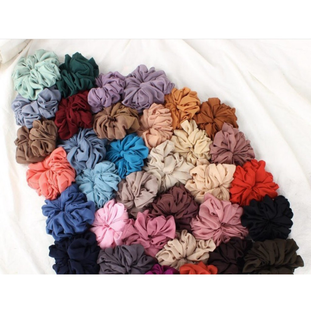 (1KG=30PCS) SCRUNCHIE RUBIAH INNER KUNCIR HIJAB JILBAB KHIMAR BERGO KERUDUNG SEGIEMPAT INSTANT