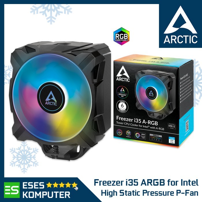 HSF Arctic Freezer i35 A-RGB for Intel | Tower CPU Cooler | ARGB Sync