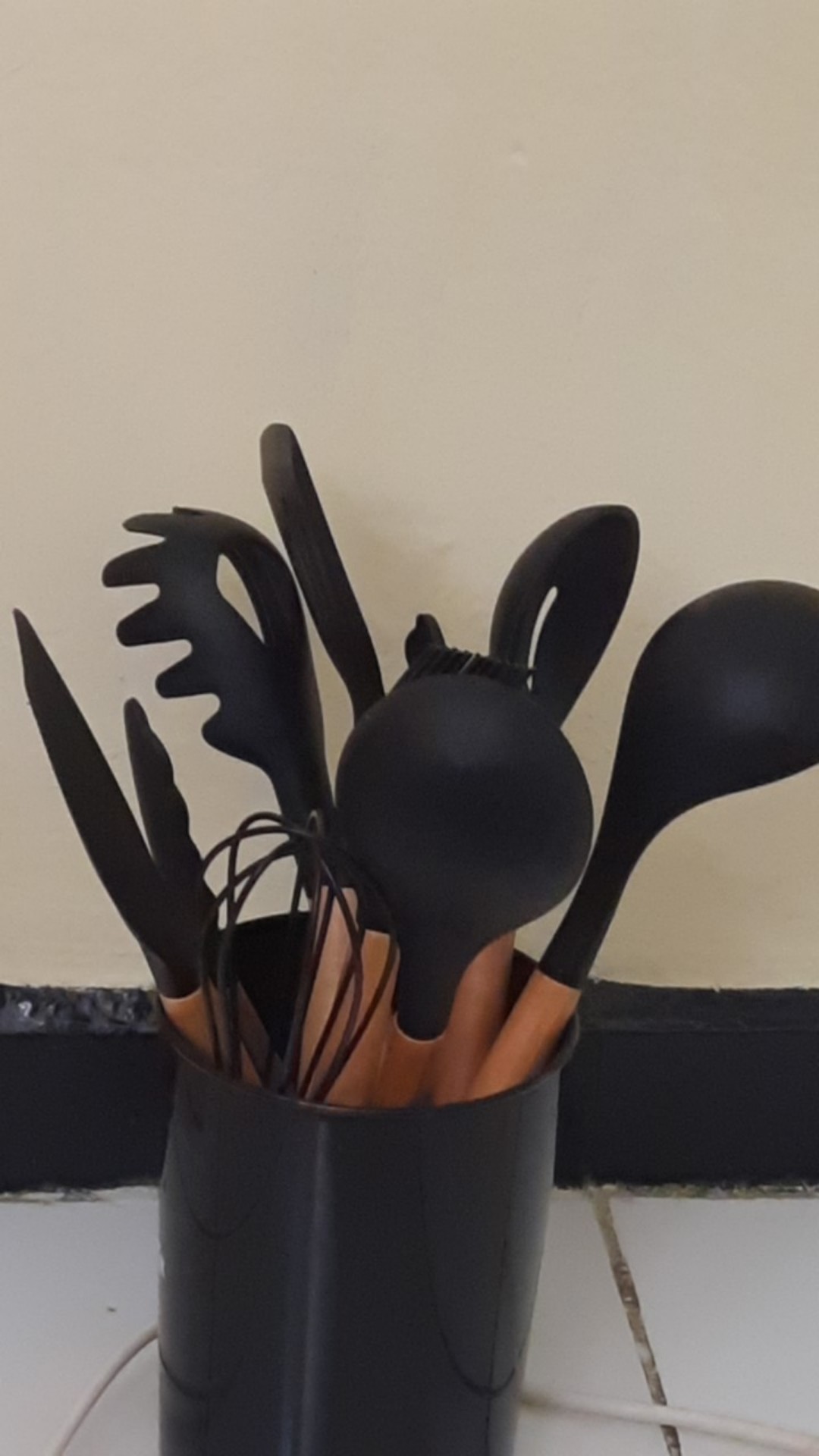 Spatula Set 10in1 Silikon Kayu Sendok Sutil Brush Penjepit Kocokan Alat Dapur Masak