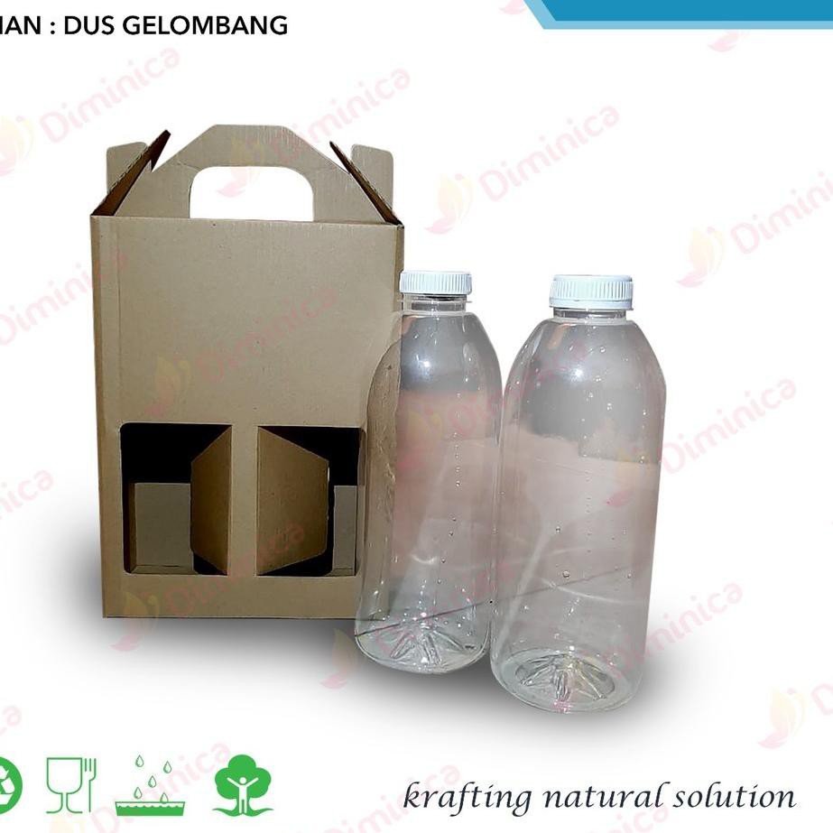 F⚡ASH SALE Kardus Hampers Botol 1liter/Box Hampers Botol 1liter