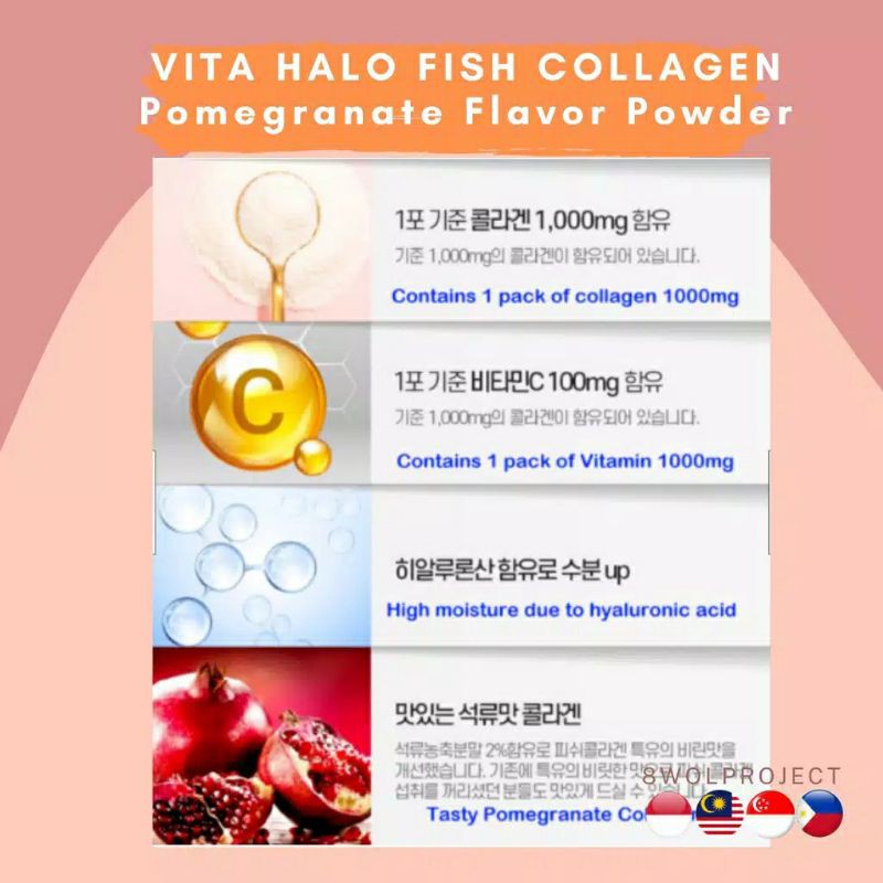 Vita Halo collagen 1000mg+vit C