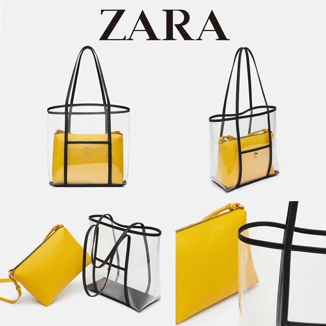 ORIGINAL ZARA VINYL TOTE BAG (Ready stock)