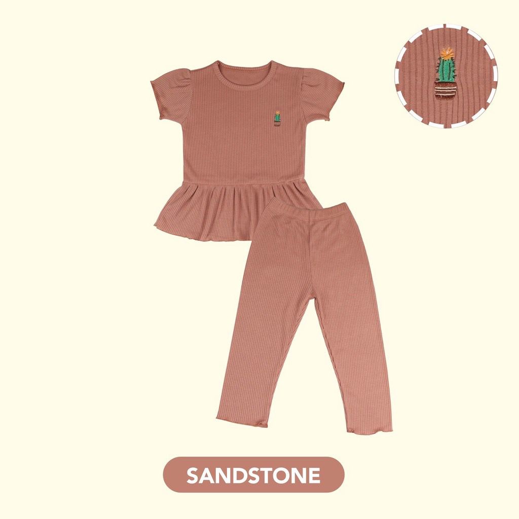 Mooi Setelan Kalia Rib Set - Setelan Anak