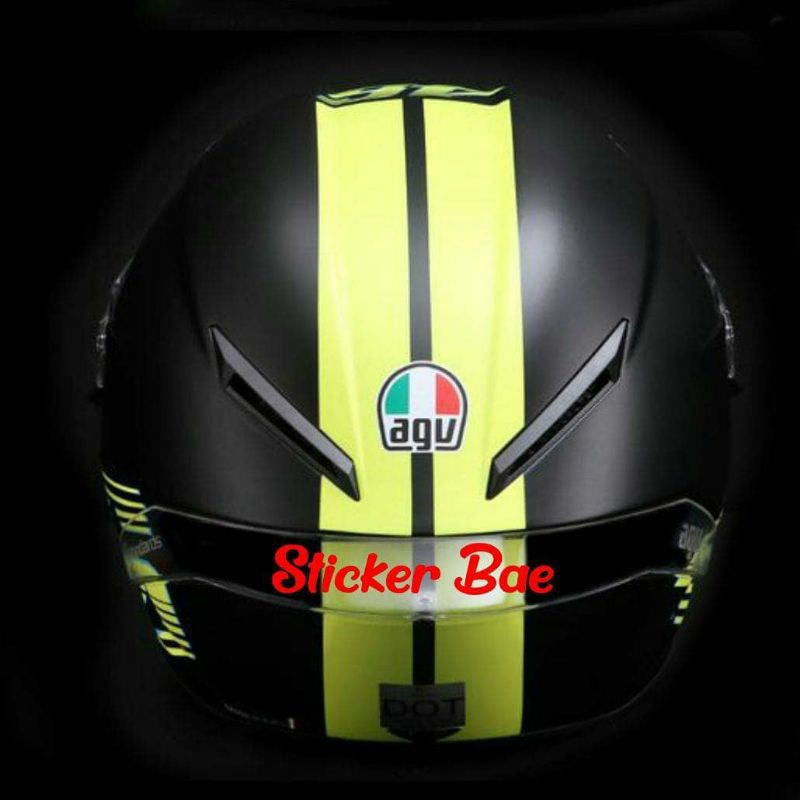 STIKER CUTTING~ STIKER HELM AGV CORSA STIKER HELM ALA ALA VALENTINO ROSSI STIKER 46