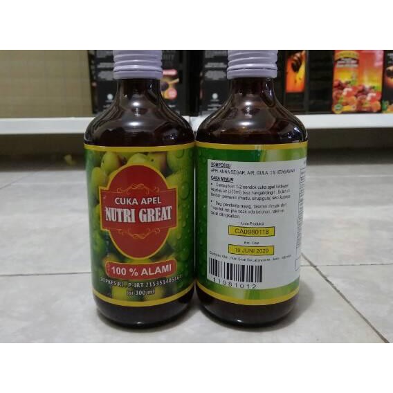 ß56 Cuka Apel Nutri Great Nutrigreat Original untuk Kolestrol Asam Urat dan Stamina ✅