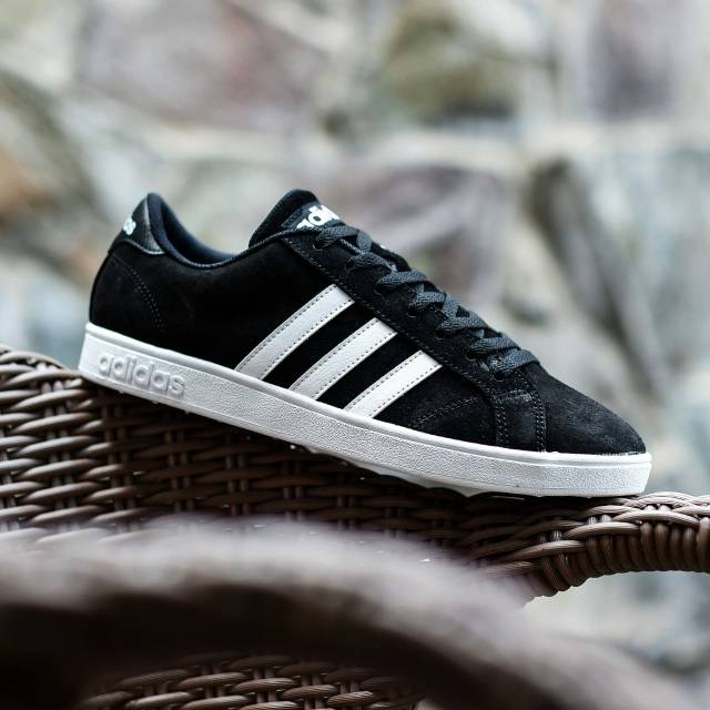 PROMO  Adidas Neo Baseline Suede Black White