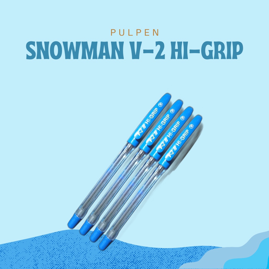 

PULPEN SNOWMAN V-2 HI GRIP BIRU
