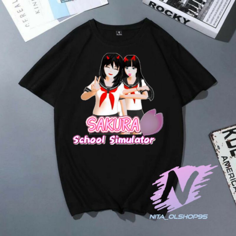 kaos sakura school simulator baju anak karakter sakura school