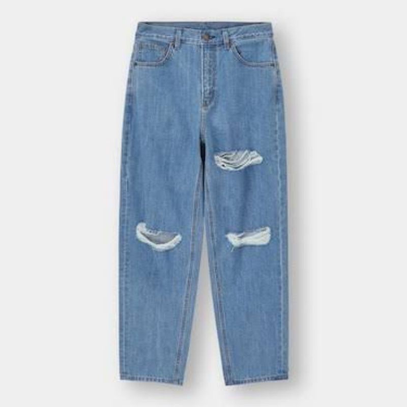 GU uniqlo  sobek ripped jeans