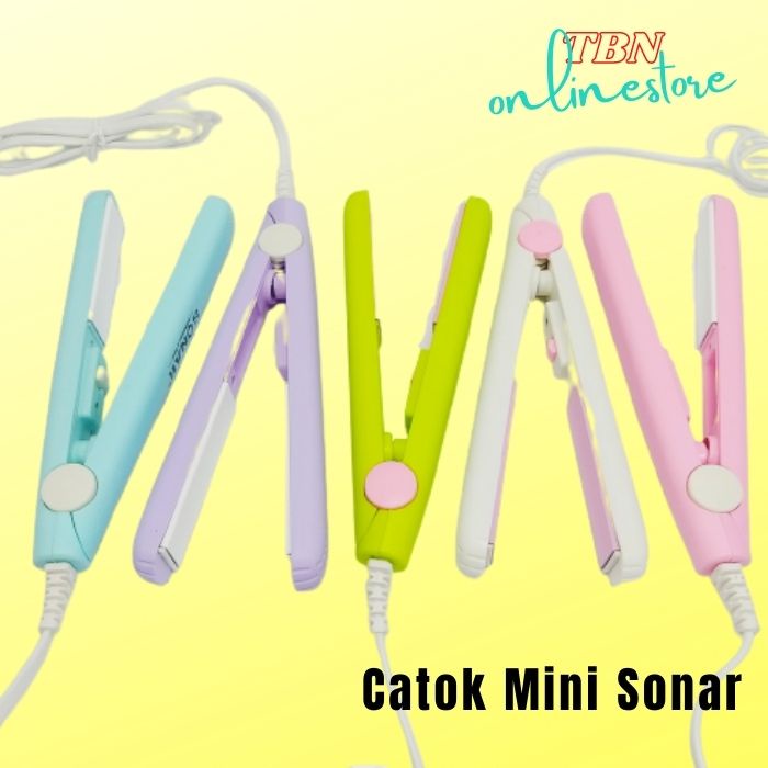 Alat Catok Catokan Rambut Mini Murah Sonar SN-228 Hair Straightener Iron For Travelling