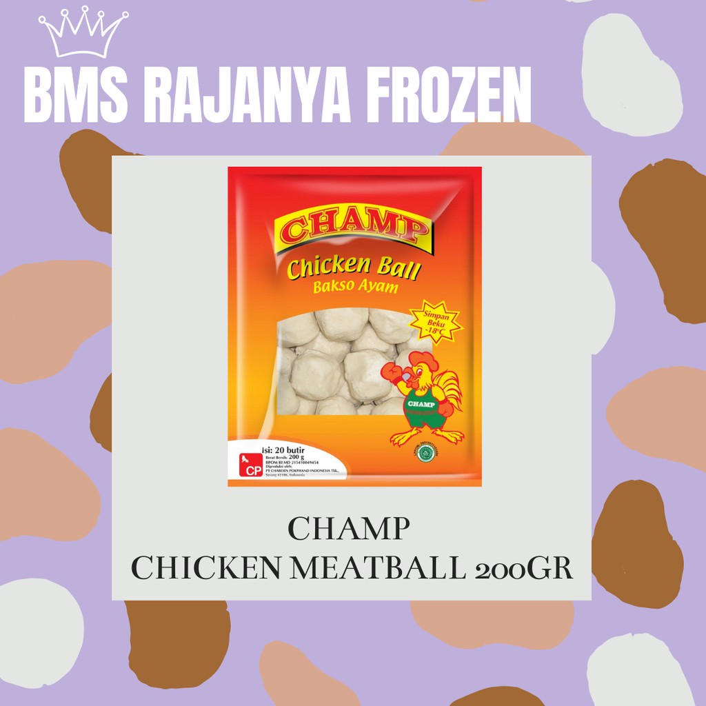 

CHAMP SAUSAGES CHICKEN MEATBALL 200gr