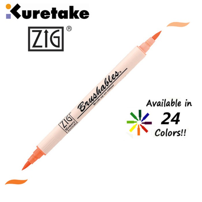 

Kuretake Zig Brushables Two-Tone Brush Pen MS-7700