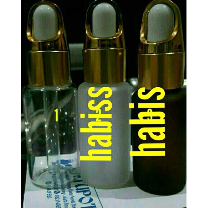 BOTOL 20 ML KACA TIPIS PIPET GOLD RANJANG