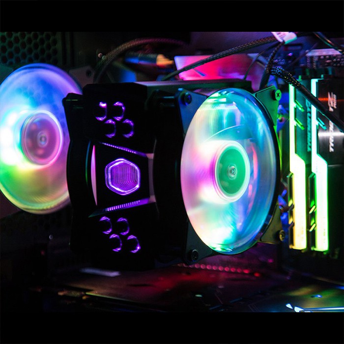CPU Cooler Master Masterair MA410M ARGB HSF Coolermaster Fan with A-RGB controller Kipas Processor