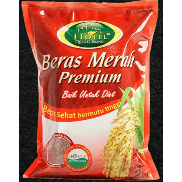 

Beras Merah Organik Premium Hotel (untuk diet) || 2 kg