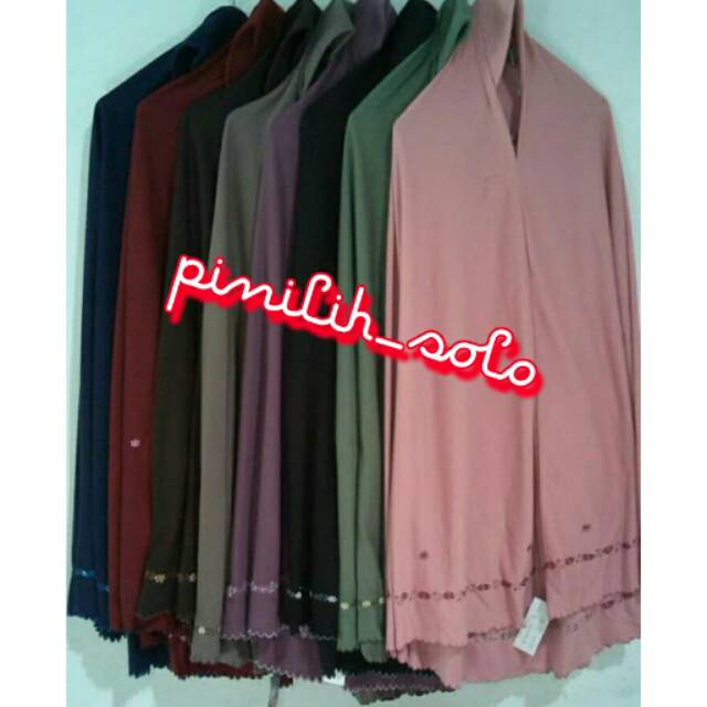 Jilbab SAYIDAH Jilbab Aflaha Bordir Murah Kaos Halus Syar'i Cadar Tali