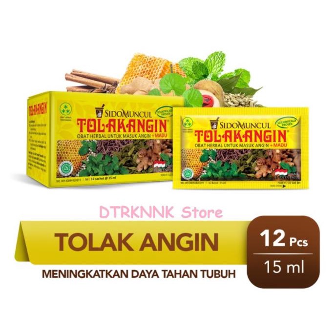 

TERLARIS TOLAK ANGIN Cair Dus (12 Sachet) Obat Herbal Untuk Masuk Angin + Madu /OBAT HERBAL ASAM URAT/OBAT HERBAL PELANGSING/OBAT HERBAL KOLESTEROL/OBAT HERBAL DIABETES