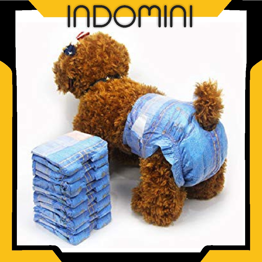 INDOMINI R587 Pet Soft Female Dog Diaper / Popok Anjing Betina Loop XXS XS S M L XL popok hewan