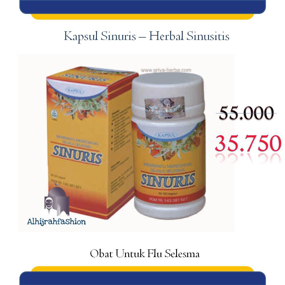 

Herbal Kapsul Sinuris Herbal Sinusitis Obat Flu Slesma Griya Herba @60 Berkhasiat Ampuh