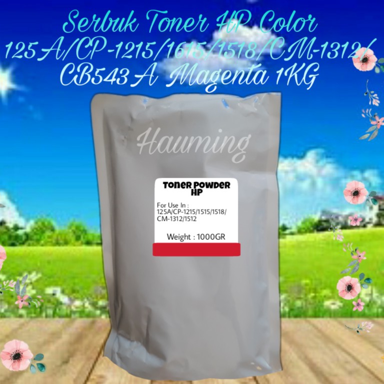 Serbuk Toner HP 125A CP1215 CP1515 CP1518 CM1312 CM1512 CP 1215 1515 1518 CB543A Magenta 1kg