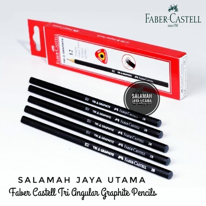 

OPEN SALE PENSIL 2B TRI GRAPHITE FABER CASTELL / TRI GRAPHITE PENCIL 2B