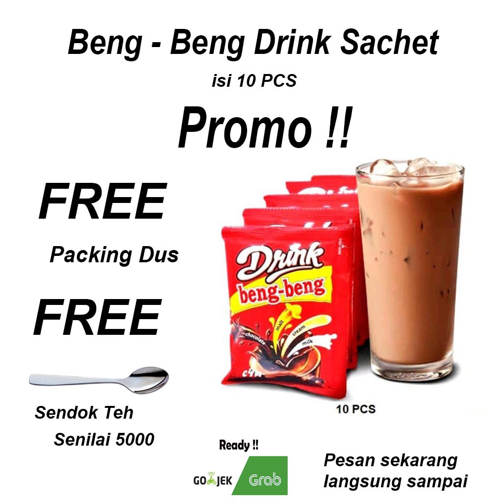 

Beng - Beng Drink.Drink Beng Beng Chocolate Pouch 10 sachet FREE Bonus