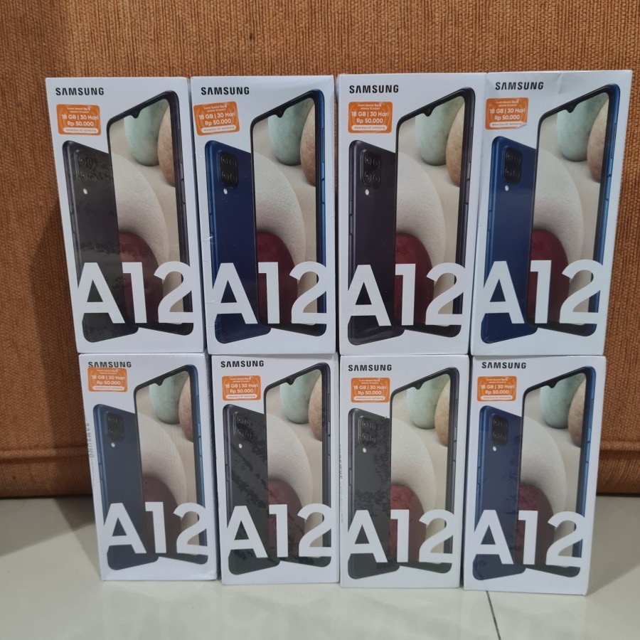 Samsung Galaxy A12 4/128 - 6/128 - Ram 4GB Rom 128 GB - Ram 6GB Rom 128 GB - Baru - Garansi Resmi