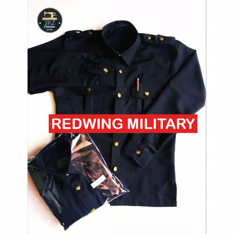 Baju Safari Hitam / Seragam Safari / Seragam Security / Seragam Satpam / Seragam BPD