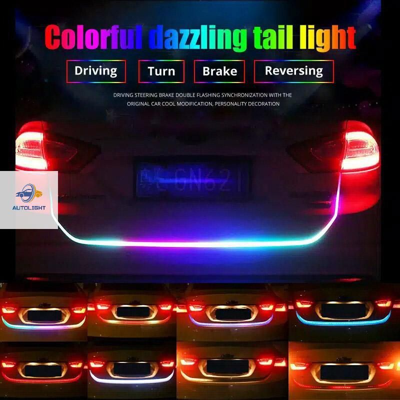 Lampu LED RGB Bagasi Mobil 120CM 60LED 12Volt &amp; 24Volt -5 Model Warna