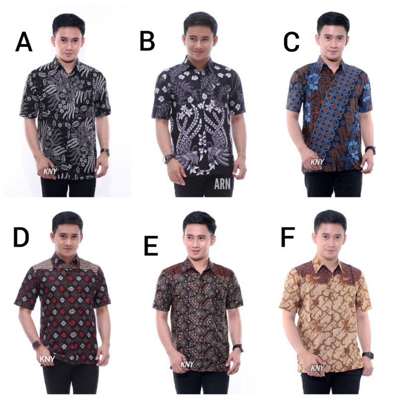 BATIK PRIA MURAH KEKINIAN/ KEMEJA BATIK PRIA LENGAN PENDEK