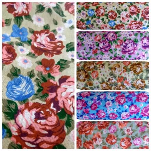 Bahan Kain Katun Jepang KW ( soft cotton ) Motif Rose