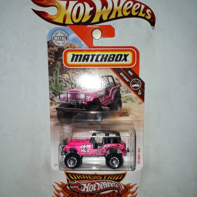 Matchbox MBX Jeep 4x4 Pink Cool Mud