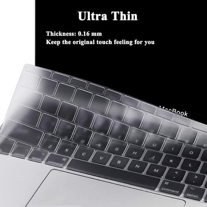 Silicone Keyboard Cover Macbook Air 13 Inch A2179 Touch ID Retina 2020 clear