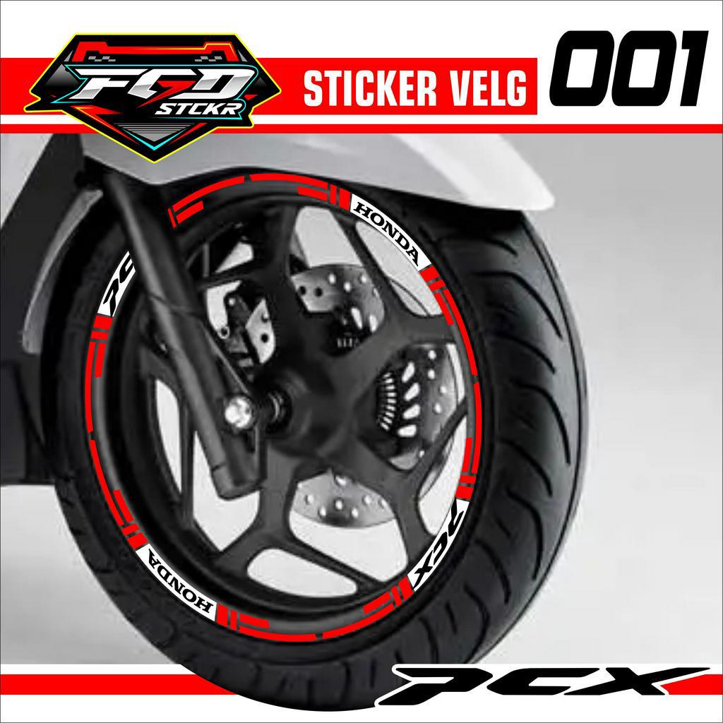 Cutting Sticker Lis Velg Honda PCX 150 / PCX 160 Variasi Reflektive 001