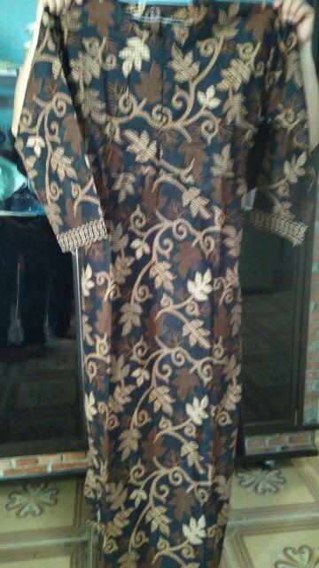 Gamis Batik (cod) Manggar Gamis Batik Pesta Model Terbaru