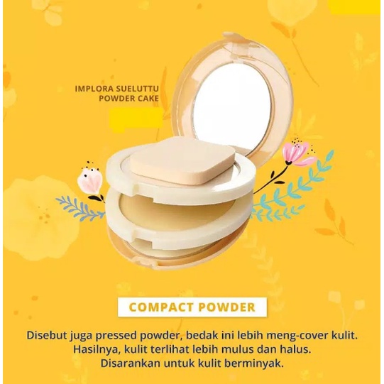 Implora Bedak 3IN1 Compact Powder / Bedak Foundation