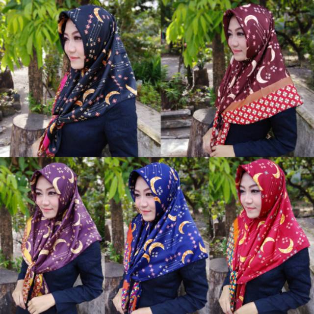 Hijab Segi Empat Motif / Maxmara Square