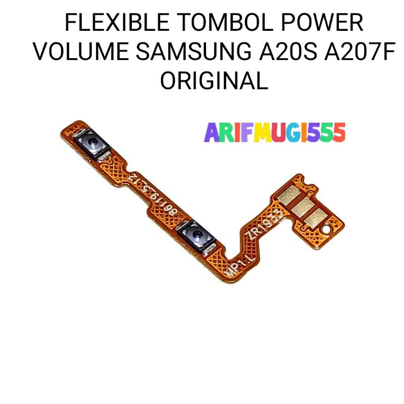 FLEXIBLE FLEXIBEL TOMBOL POWER VOLUME SAMSUNG A20S A207F ORIGINAL