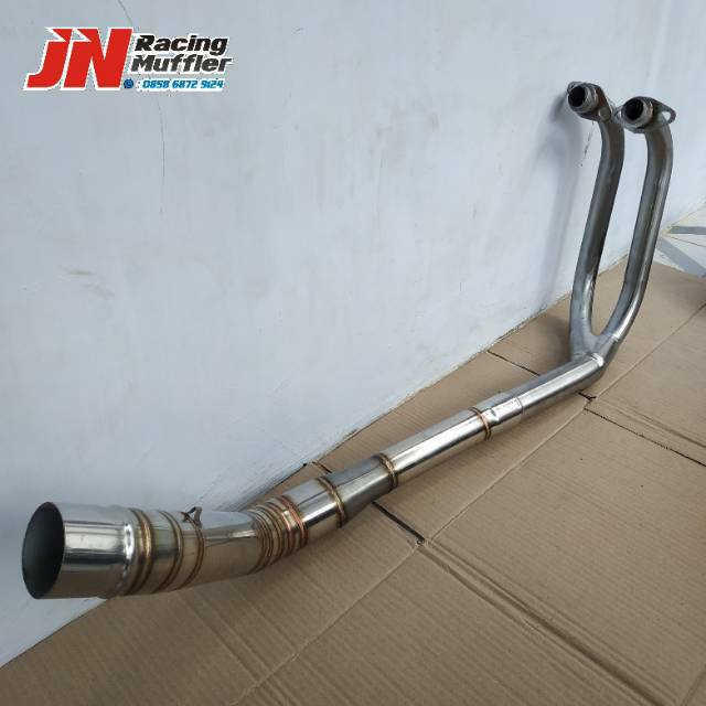 Leher ninja 250 cc semi stainles ready stok