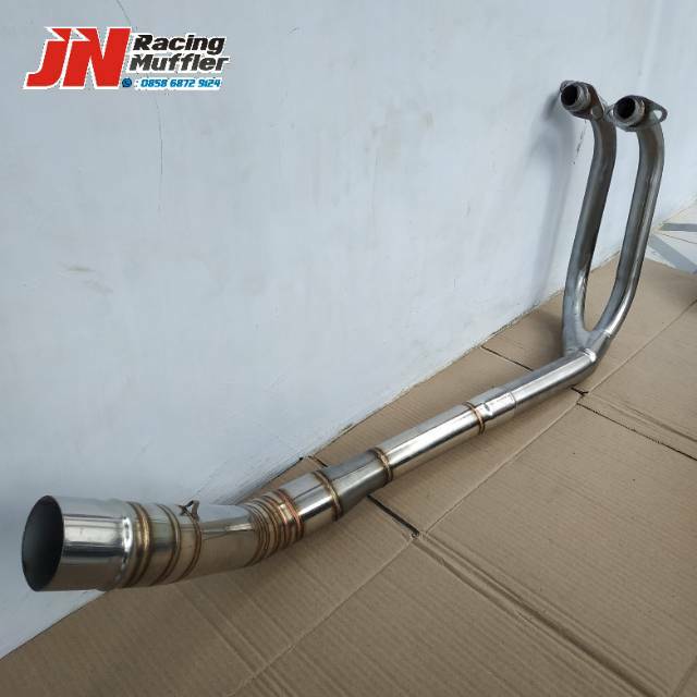 Leher ninja 250 cc semi stainles ready stok