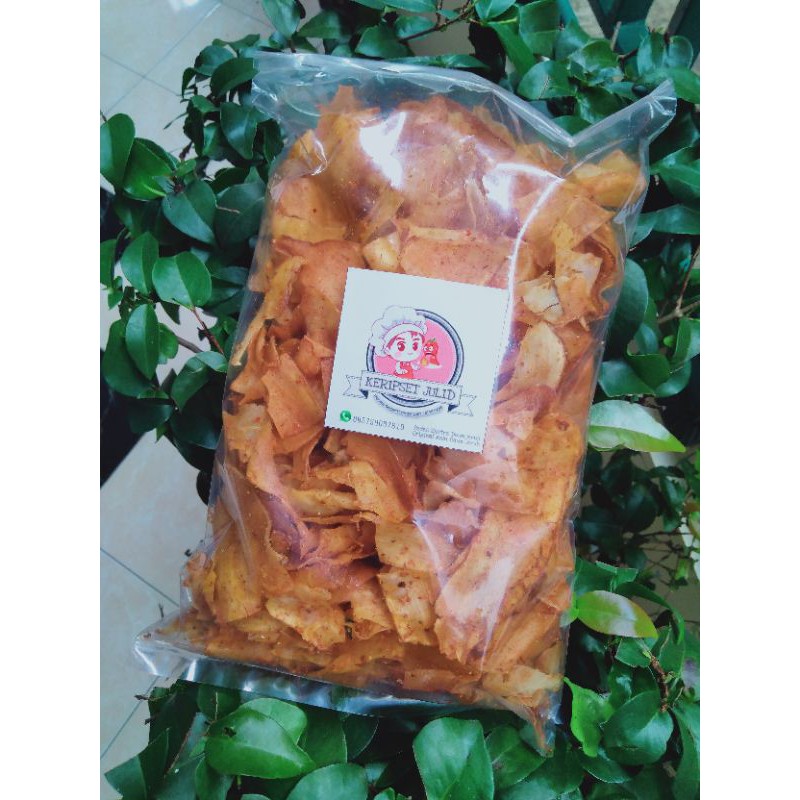 

Kripset (kripik Setan) Daun Jeruk Asli Sukabumi Berat 250gram