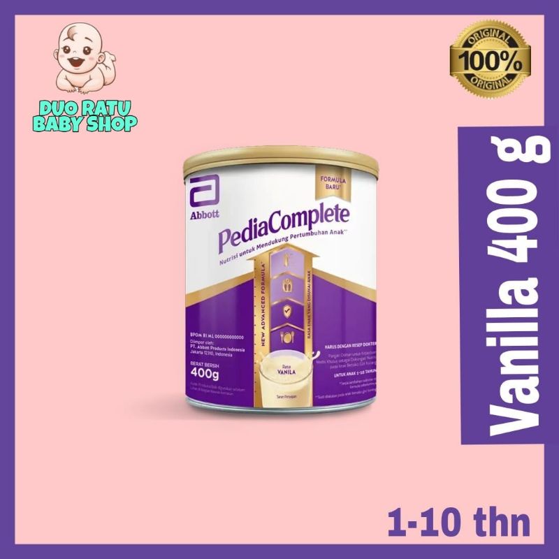 Susu Kejar Pertumbuhan Anak Pediasure Complete/Pediacomplete 400 g dan 850 g usia 1-10 tahun FREE BUBBLE DAN KARDUS