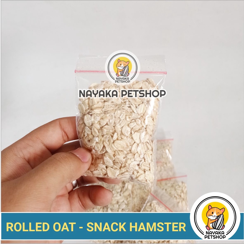 Snack Hamster Gandum Rolled Oat Cemilan Makanan Extra Food Pakan