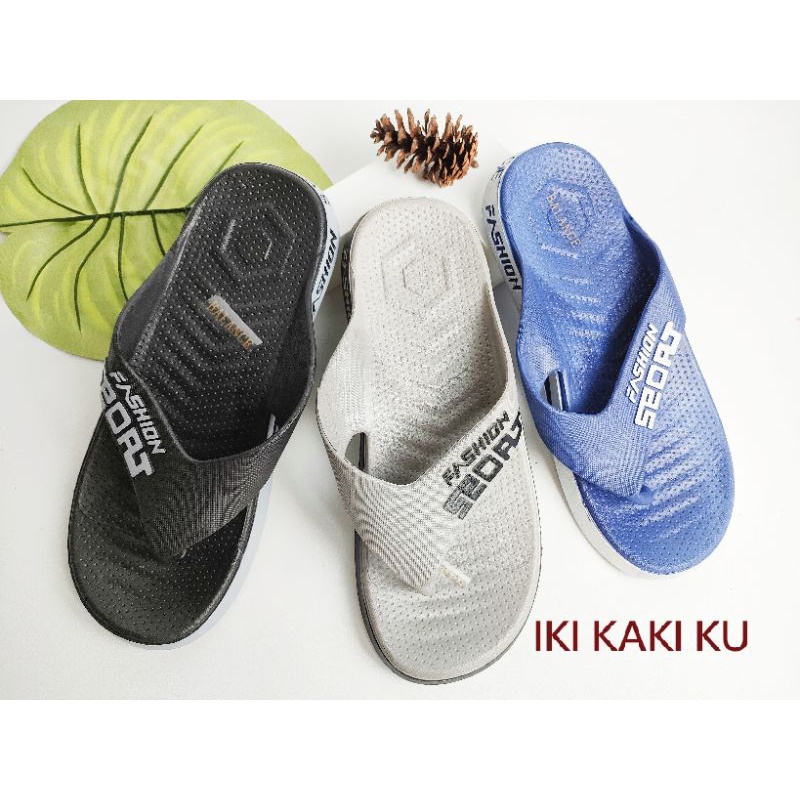 SANDAL JEPIT PRIA DEWASA LAKI KARET LENTUR SPORT SANDALS FASHION 6939